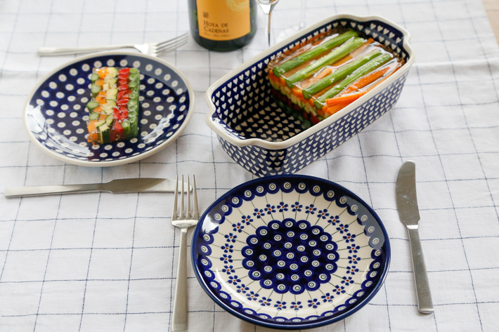 平皿φ19.5cmポーリッシュポタリー(ポーランド食器)