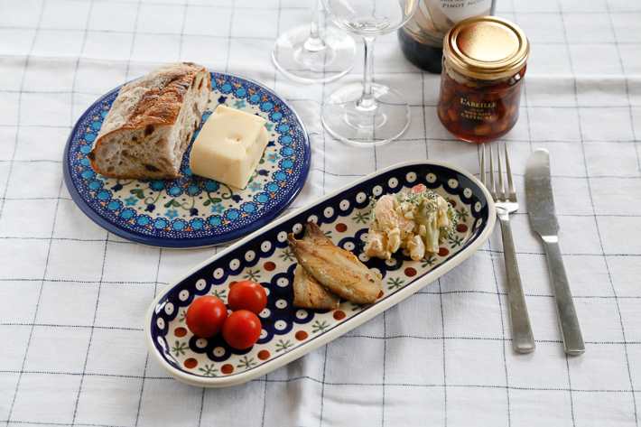 オーバルプレート・ポーリッシュポタリー(ポーランド食器)