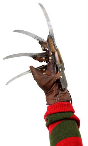 エルム街の悪夢3 惨劇の館/ フレディ・クルーガー グローブ プロップ