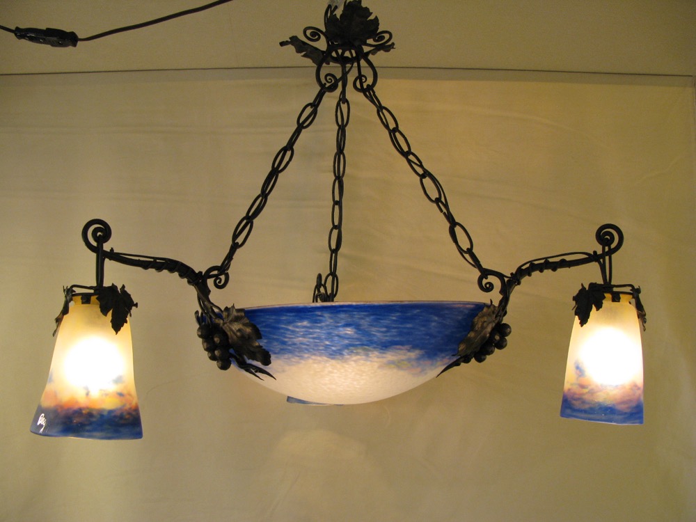 フランス アンティーク DEGUE 4灯 シャンデリア | キヤアンティークス