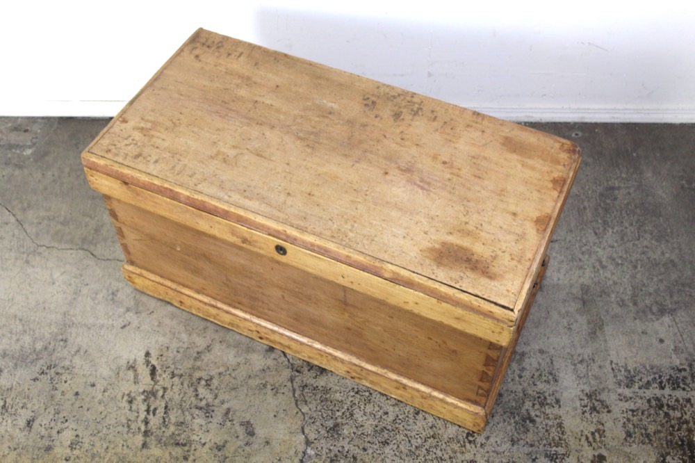 イギリス アンティーク オールドパイン コファー ブランケットボックス