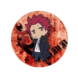 K 公式SDキャラ BIG缶バッジ 周防 尊 K（ケイ） シリーズ KING