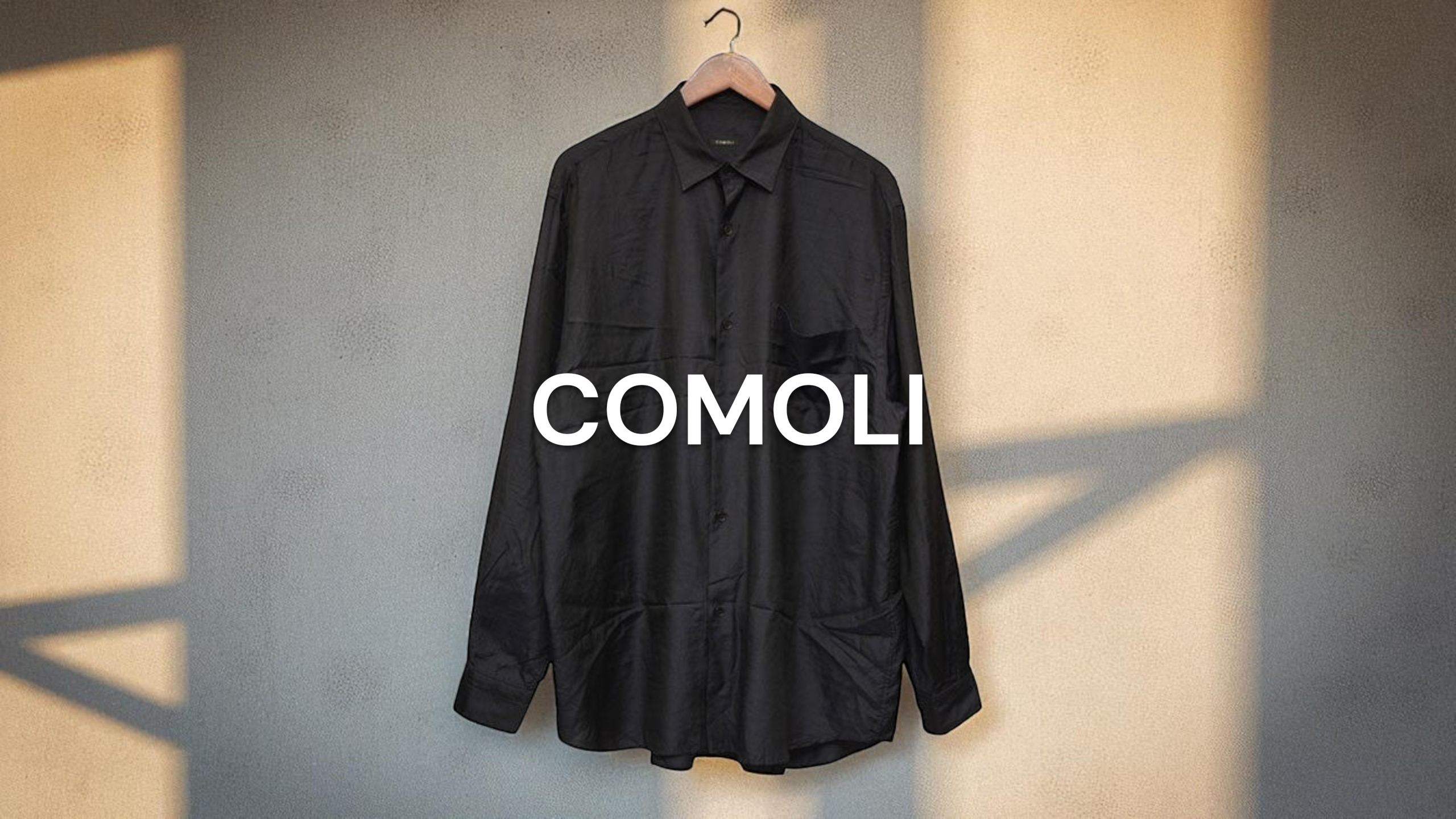新入荷】COMOLI ウールシルクコモリシャツ 23SS X01-02014