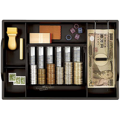 KOKUYO コクヨ 手提げ金庫【A4】＜テンキー＞(紙幣/硬貨一体型トレー