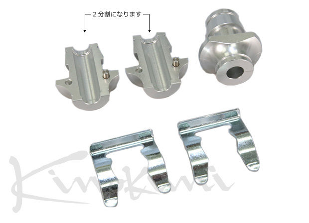 キノクニ ： ブレーキホース インラインブラケット ブレーキINライン