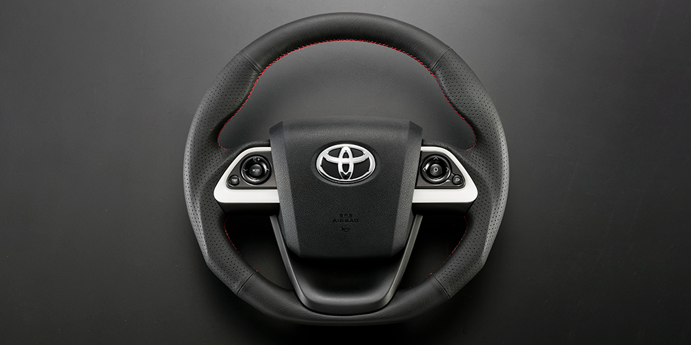 オールレザーステアリング 50プリウス