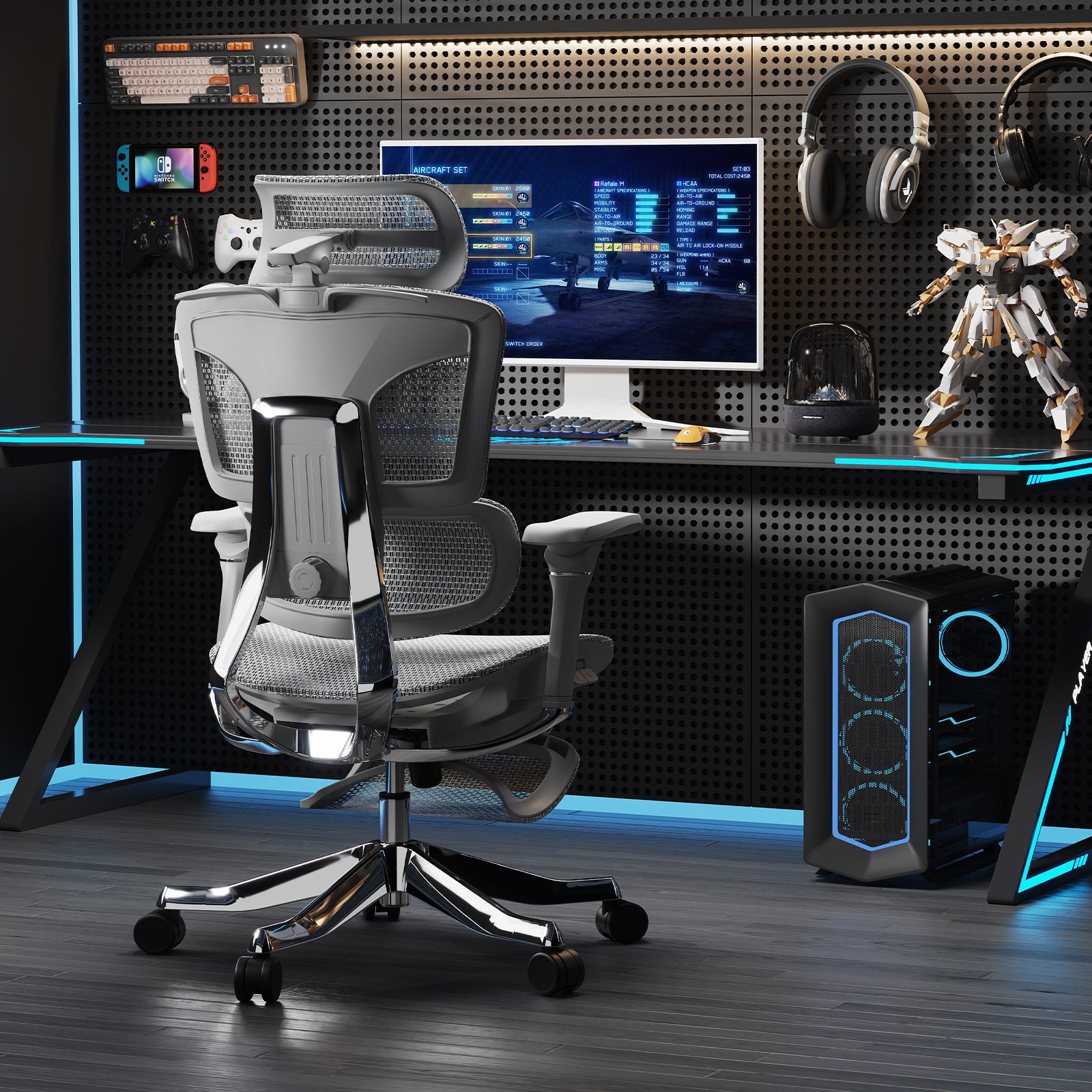 PAX4 エルゴノミクスチェア (PAX4-D-LM-White) - KTOW