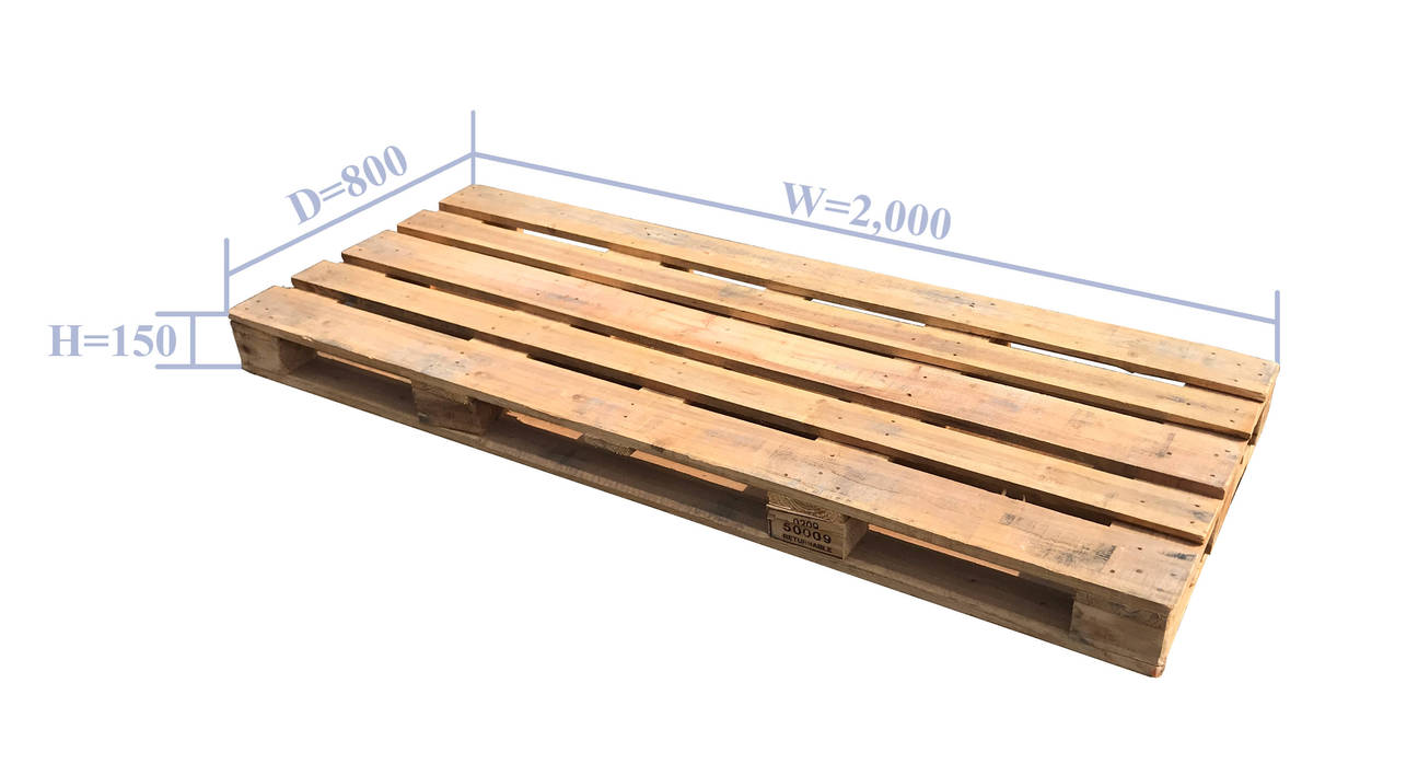 ラージサイズ ユーロパレット W2000㎜*D800㎜*H140㎜ Euro Pallet