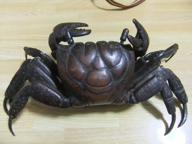 蟹の自在置物（明治？）入荷です /東京都江東区塩浜で、パソコン本