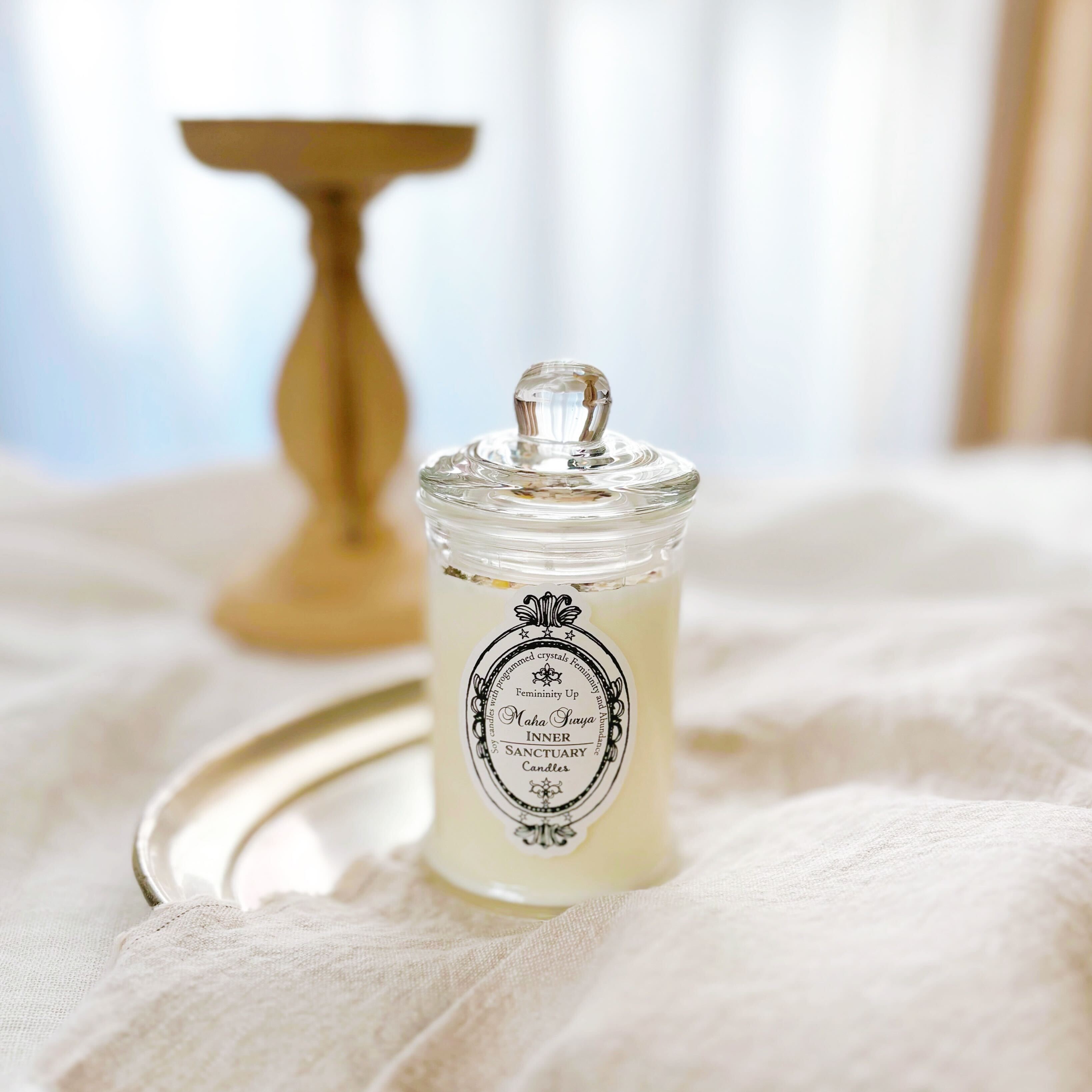 灯すたびに心地良い周波数を感じるアロマキャンドル 天然精油