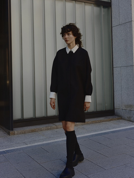 machatt マチャット同型 ダブルクロスバイカラードレス