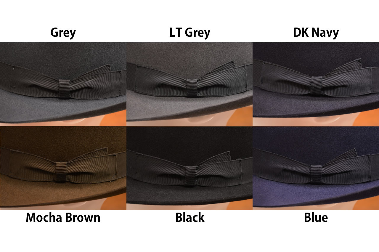 ボルサリーノ QS ファーフエルト ハット ロゴ無しタイプ｜111160 aw