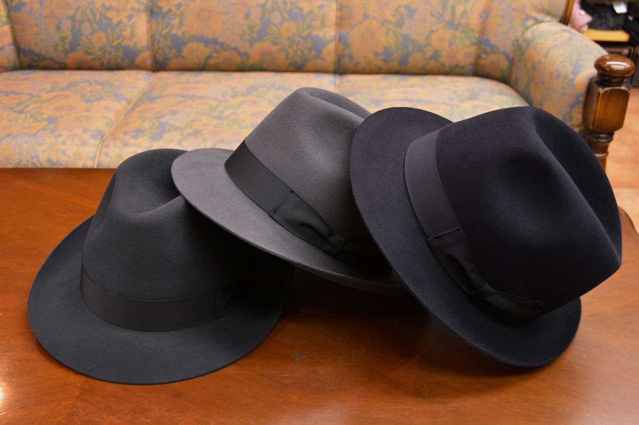 ボルサリーノ QS ファーフエルト ハット ロゴ無しタイプ｜111160 aw