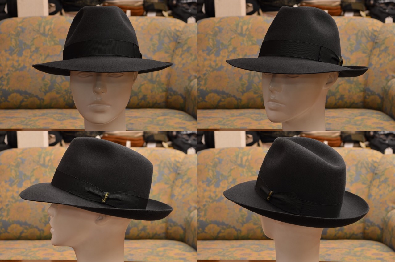 ボルサリーノ QS ファーフェルトハット つば約6.5cm｜111148 aw-br003