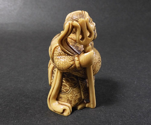 根付 鍾馗 ＜在銘・箱付＞ 販売 | 【骨董品買取】日本全国対応・老舗