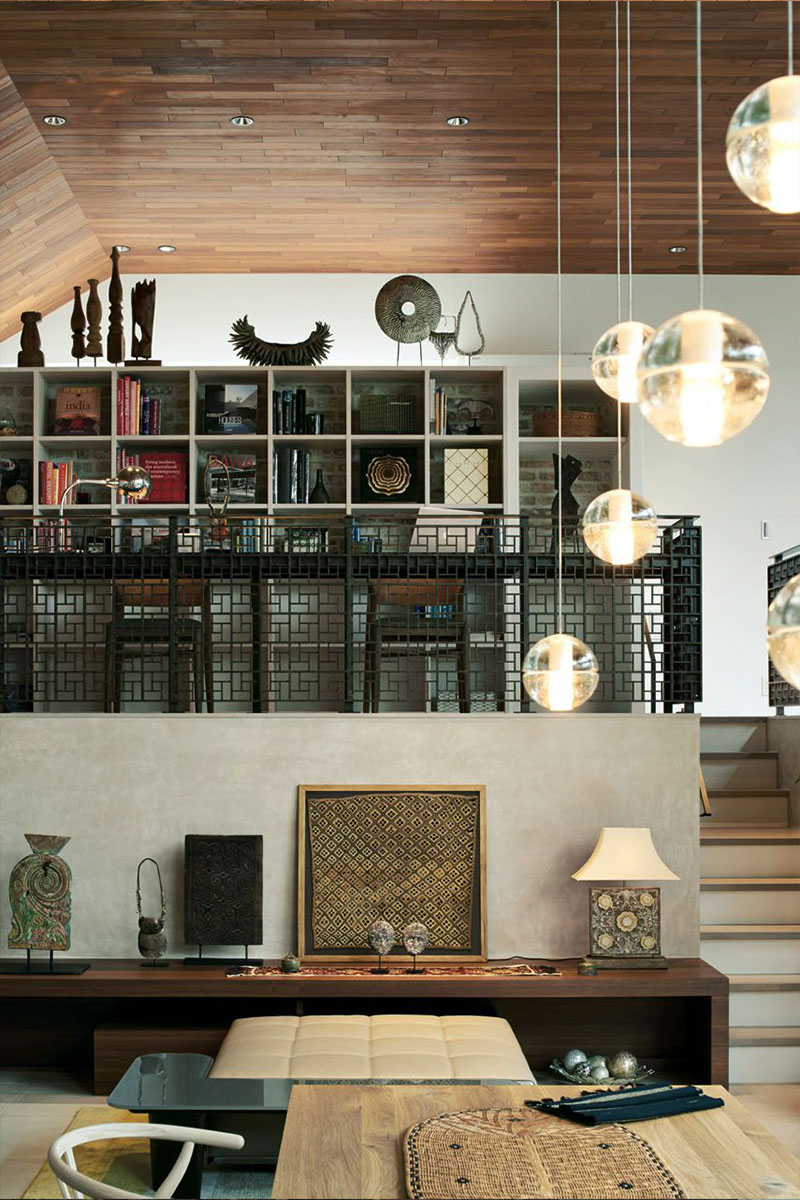 木製ツリーハウス風オブジェ 8階建て 小物棚 インテリア 木製ツリー