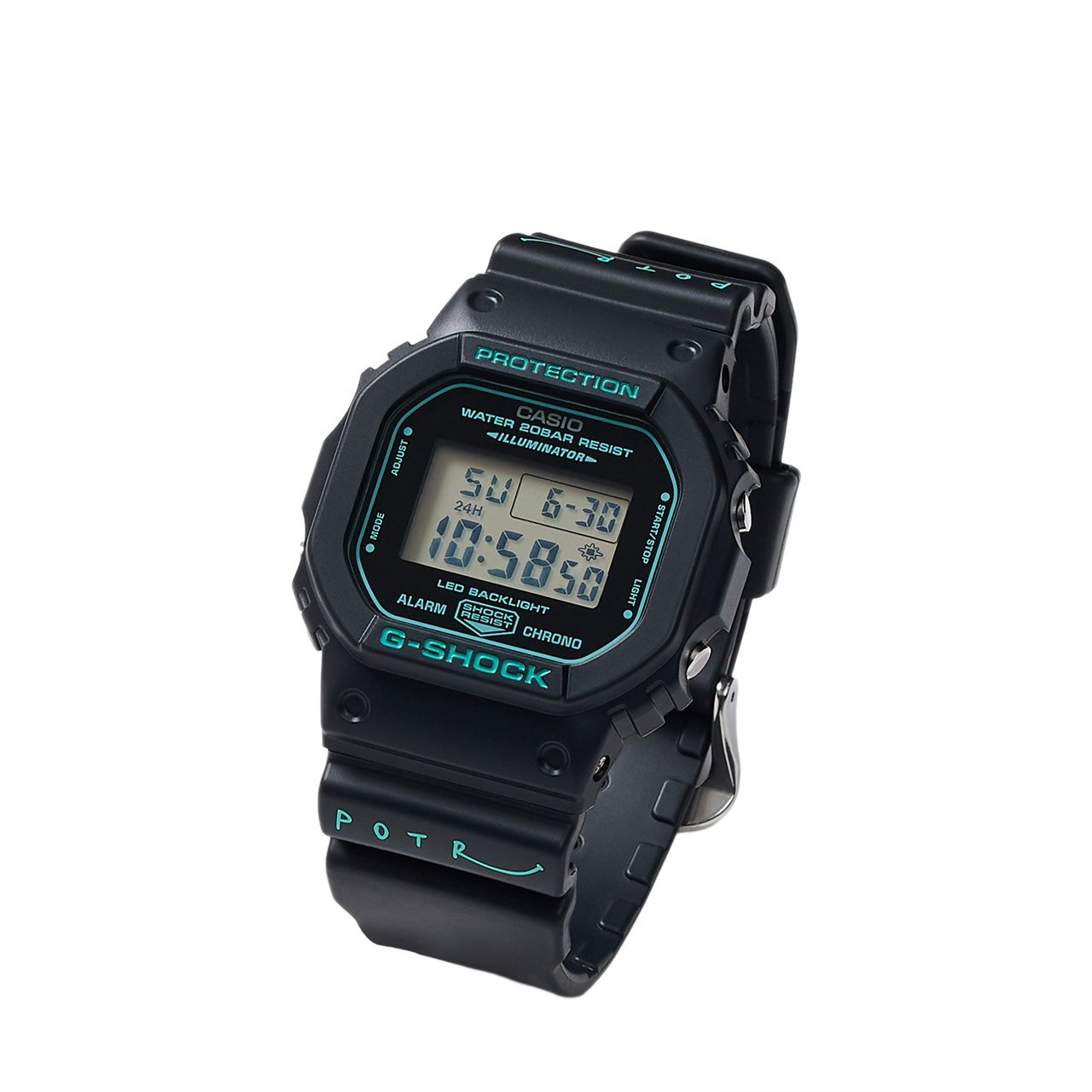 G-SHOCK × POTRが登場。ブラックボディにターコイズブルーが映える
