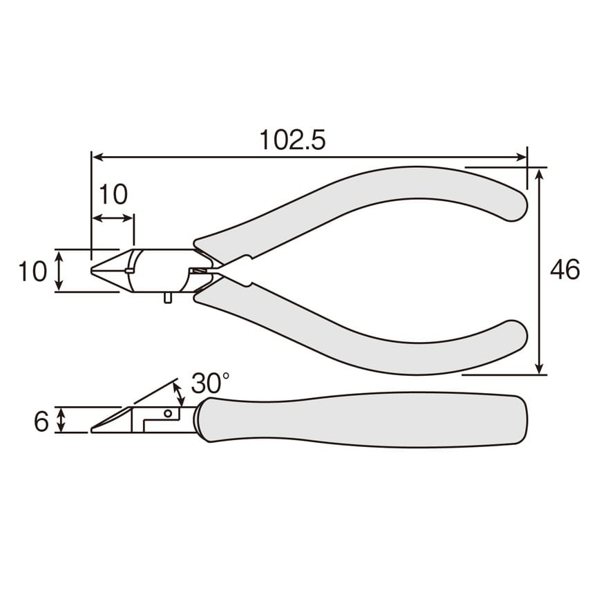 N-31 ミニチュアニッパー / 静電気対策仕様【HOZAN】 ホーザン株式会社