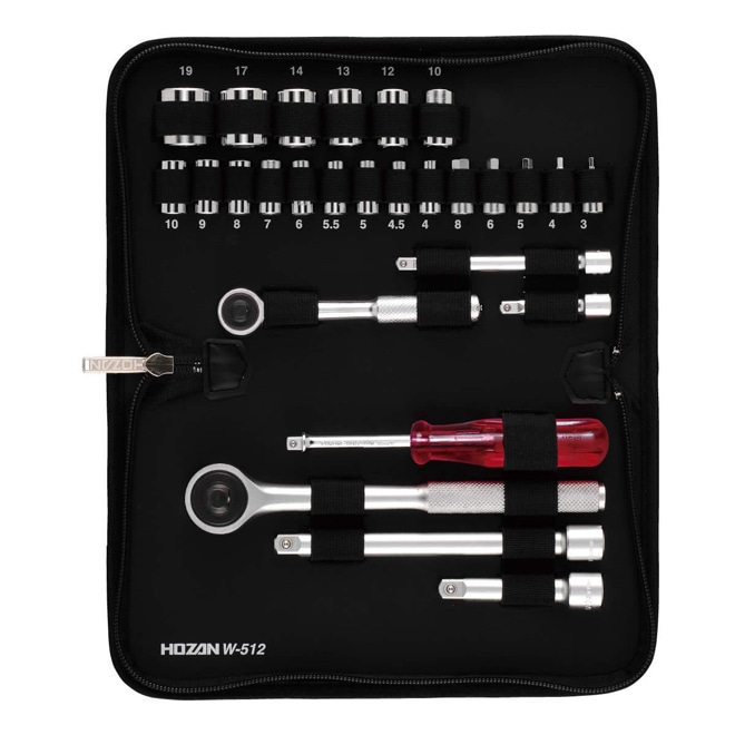 W-512 ソケットレンチセット【HOZAN】 ホーザン株式会社