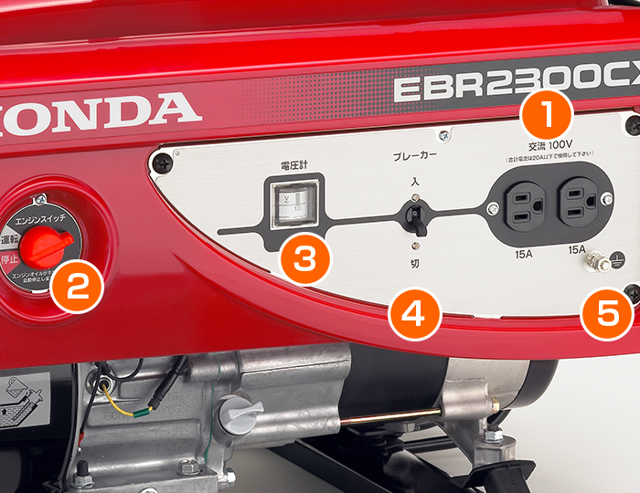 EBR2300CX - スタンダード発電機｜Honda公式サイト