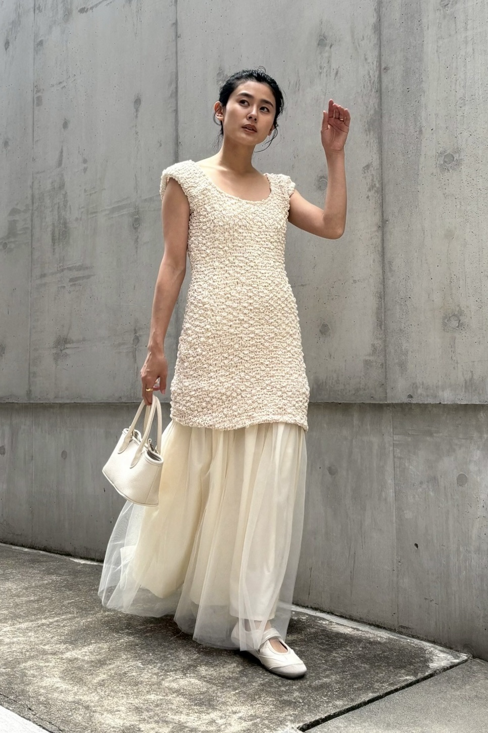 HONEY MI HONEY｜swell cotton mini one-piece｜ナチュラルコットンの