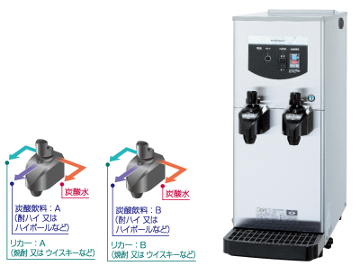 リカーディスペンサー［酎ハイ・ハイボール＆マルチ 卓上形］ DS-25WLD