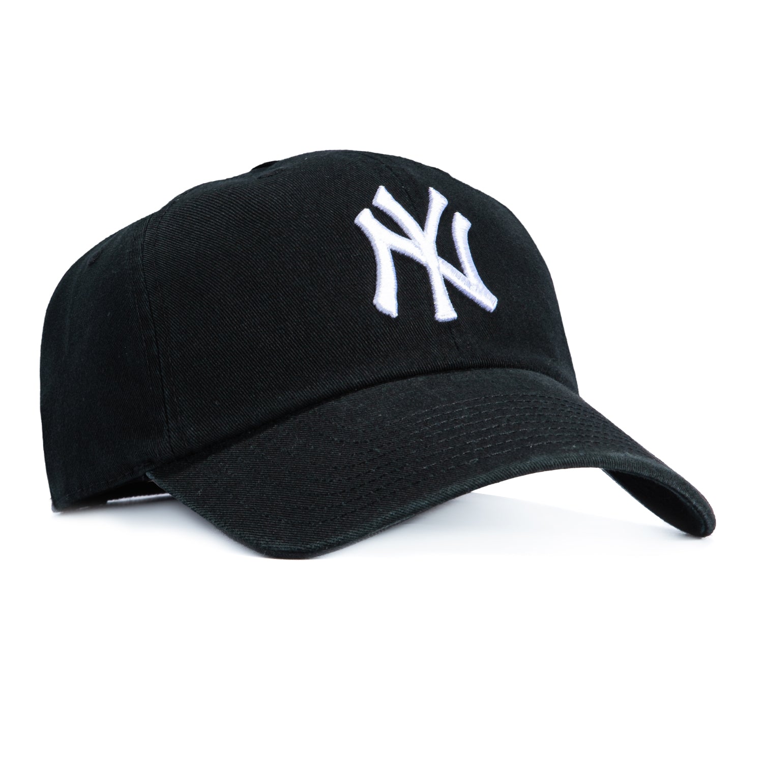 47 Brand New York Yankees Cleanup Adjustable Hat - Black, White