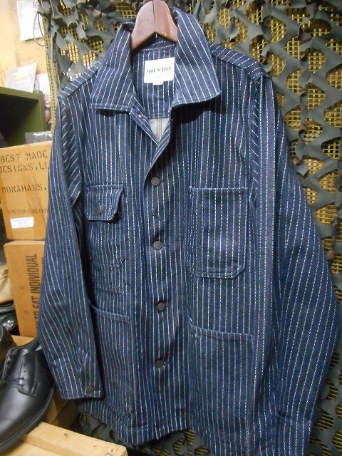 カバーオールジャケット ビンテージ・ストライプ ハテナ堂｜ミリタリー