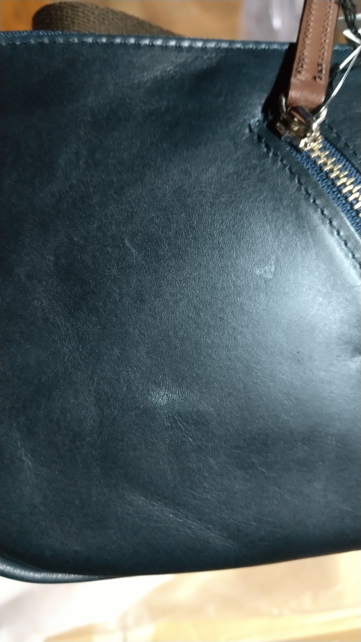 最後の1本】豊岡製／日本製／国産／牛革／レザー／ネイビー／紺色