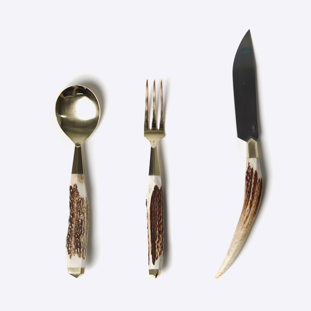 meguru メグル 鹿角フォーク - Nicetime Mountain Gallery