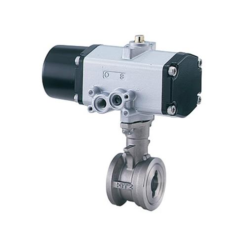 小型空圧式スプリングリターン型 ステンレス鋼製10K「二方」ウェハ形