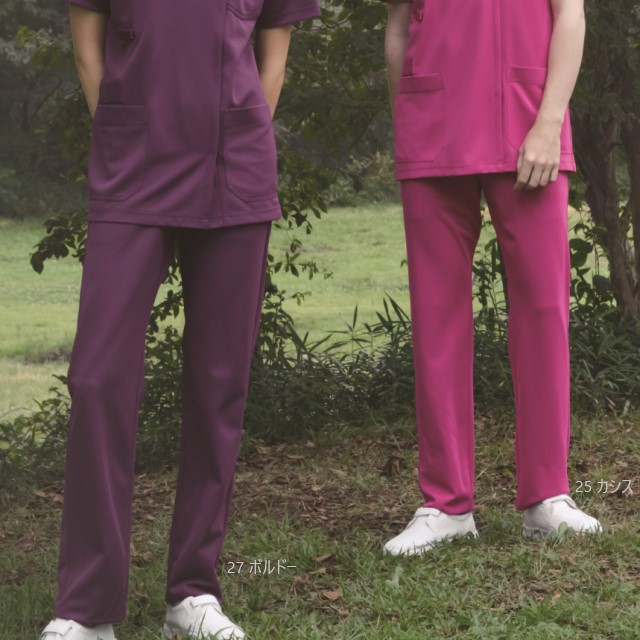 KZN810 カゼン ナースウェア スラックス 男女兼用 ストレート パンツ