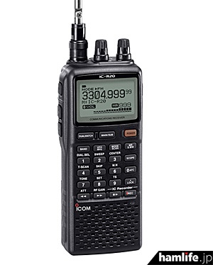 ロングセラーの高級モデル＞アイコム、ハンディタイプの広帯域受信機
