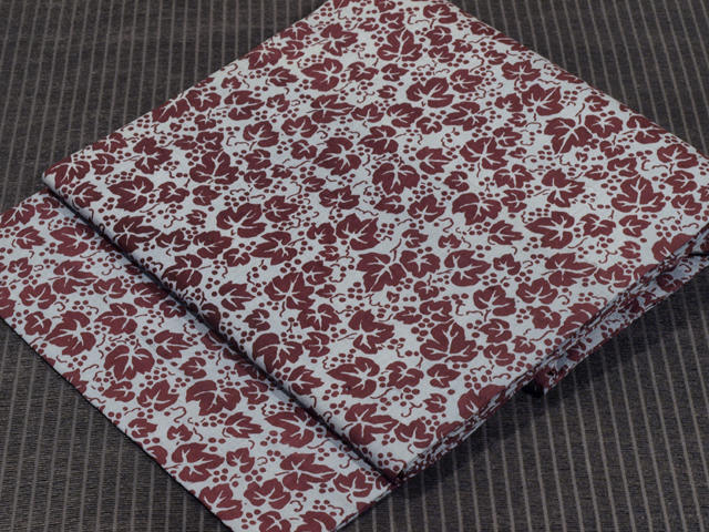 帯のアトリエ花邑 hanamura 銀座店 「葡萄唐草文様 型染め 名古屋帯 」