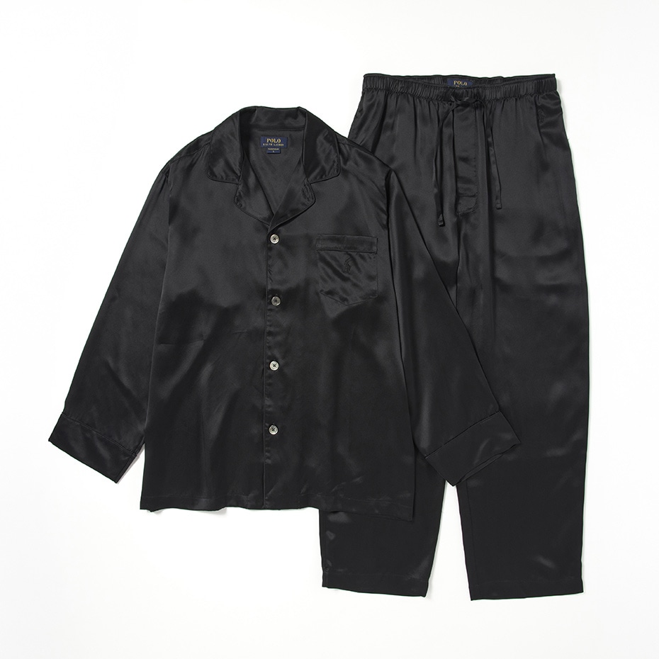 シルクパジャマ ブラック | ポロ ラルフ ローレン メンズアンダー