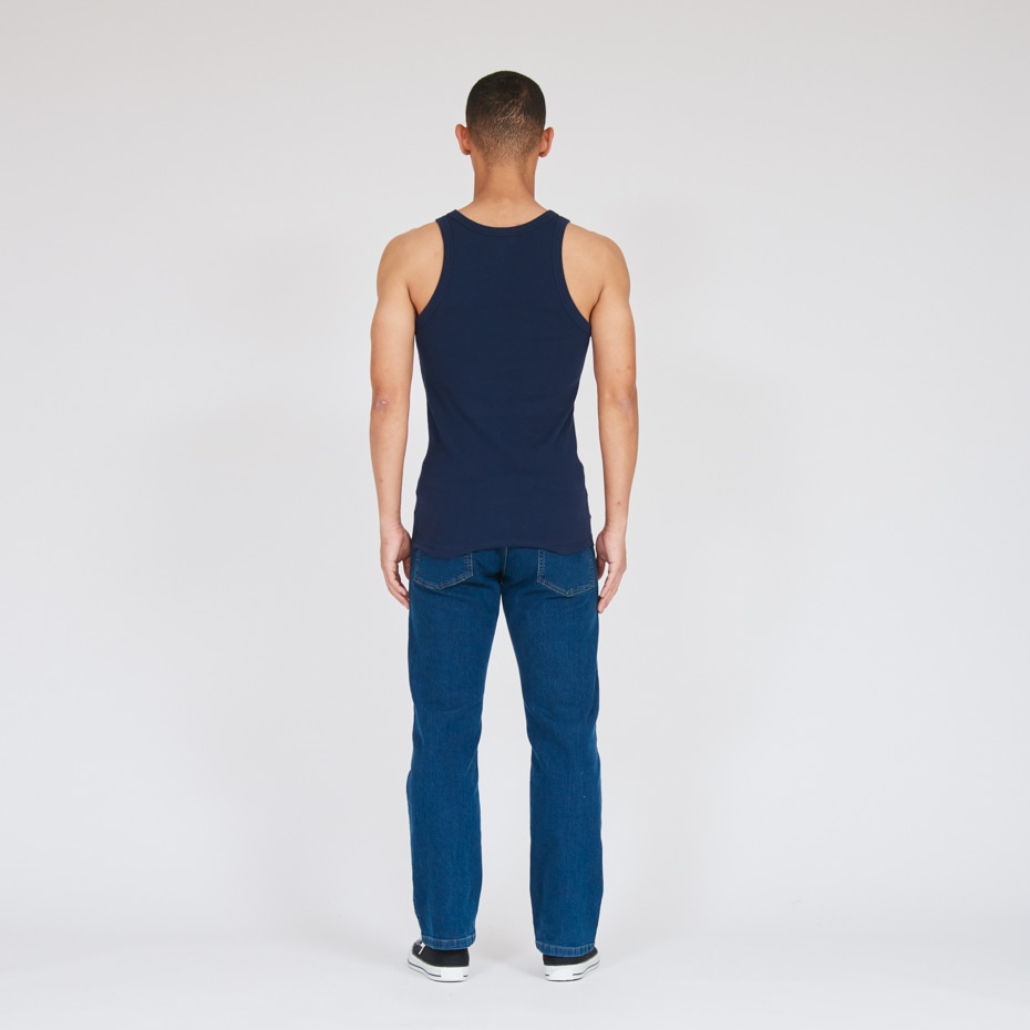 ビーフィーリブタンクトップ ネイビー | ヘインズの公式通販サイト