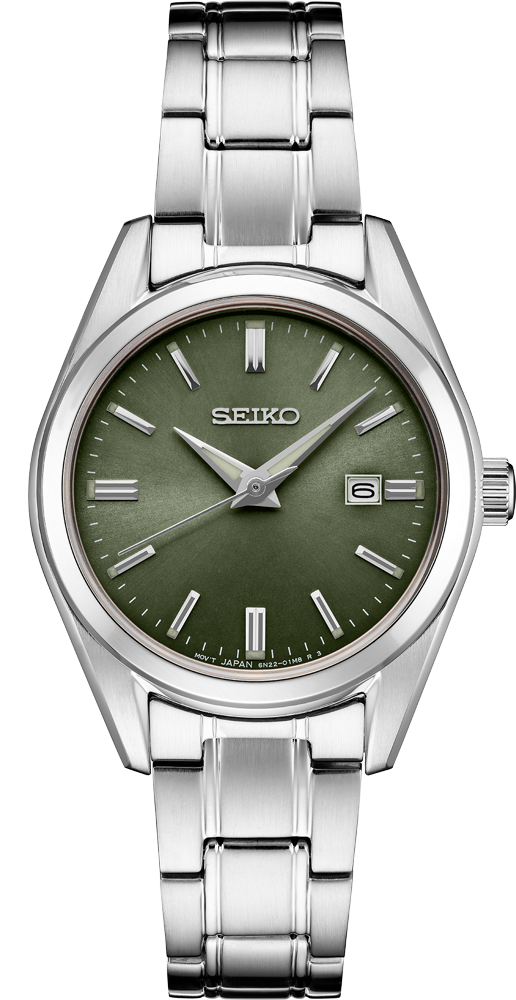 SEIKO SUR533 Essentials Women's Watch with Stainless Steel Band