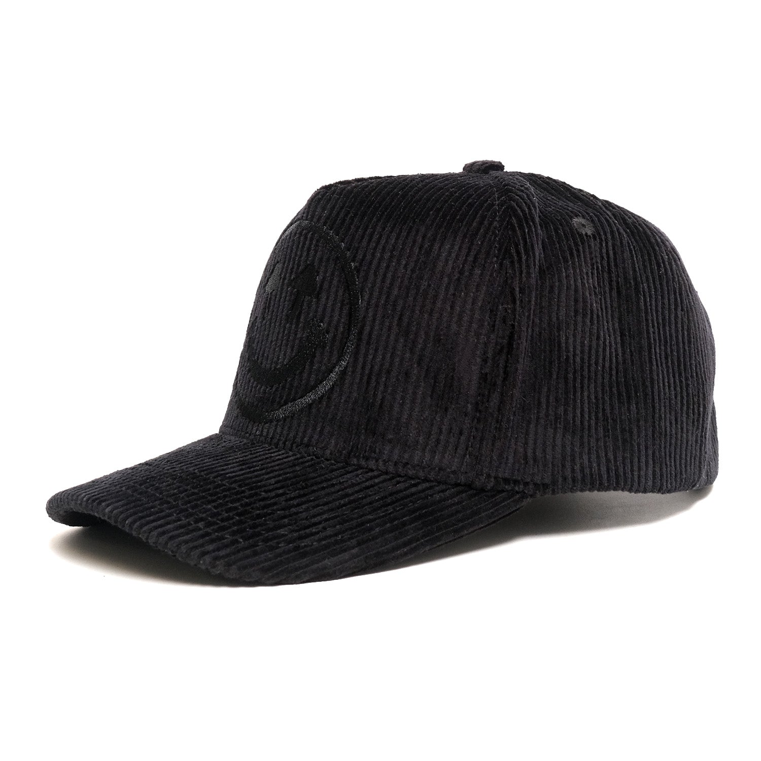 Corduroy Logo Cap - Black – Happy Caps
