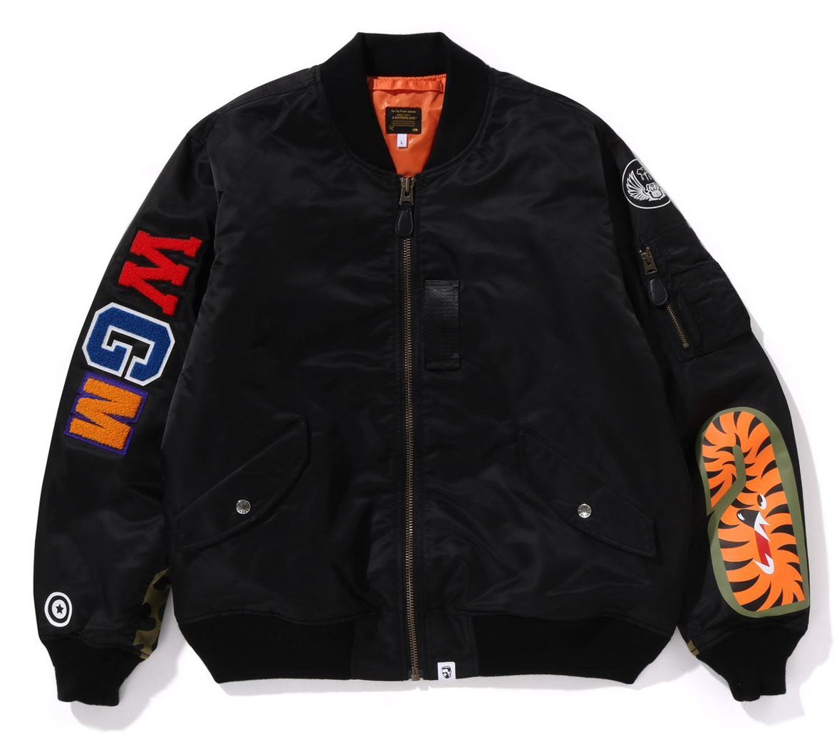 A BATHING APE SHARK MA-1 JACKET – happyjagabee store