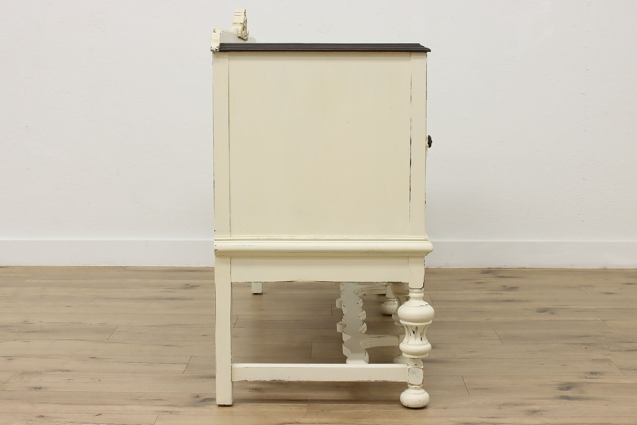 Tudor Design Vintage Painted Walnut Sideboard Hall Console