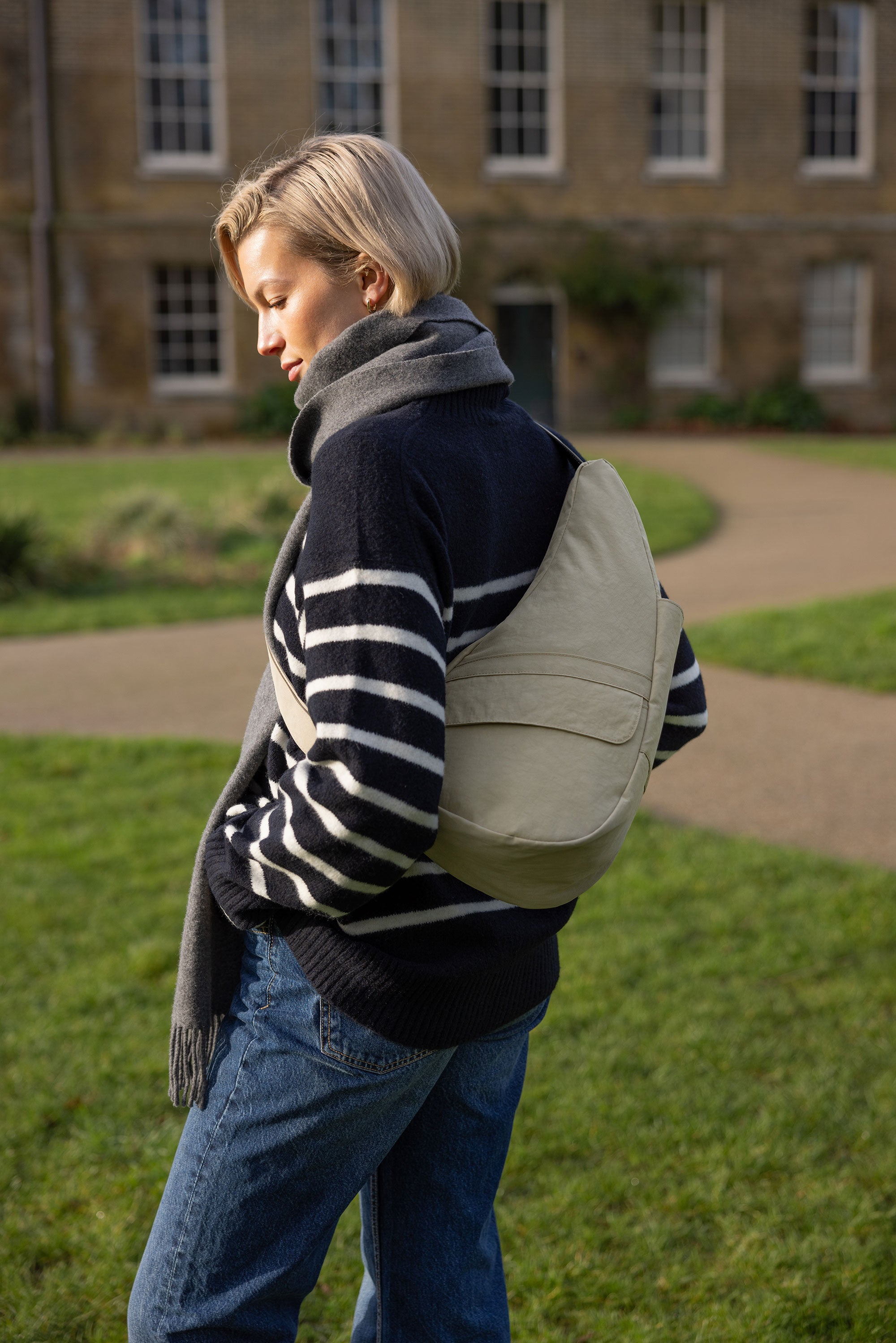 ヘルシーバックバッグ テクスチャードナイロン Sサイズ シエラ- 軽量