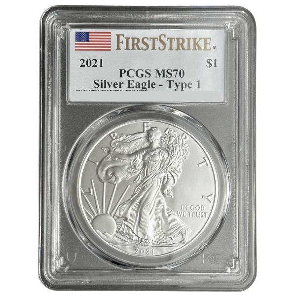 2021 American Silver Eagle Type 1 | PCGS MS70 FS - Hero Bullion