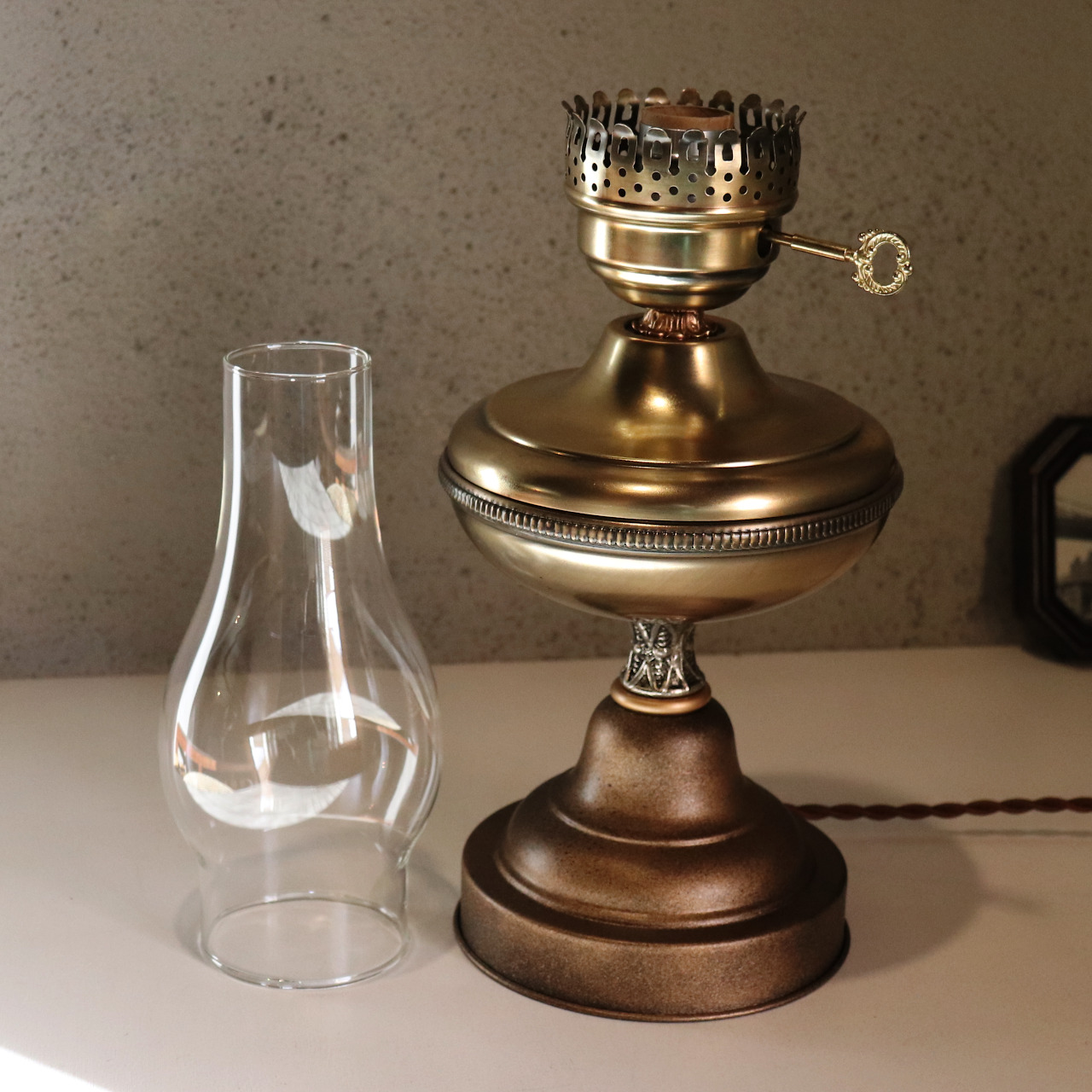 USAヴィンテージオイルランプスタイルテーブルライト卓上照明