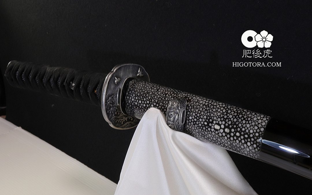 鮫巻黒呂鞘肥後拵 TGS｜製作事例｜肥後虎-HIGOTORA