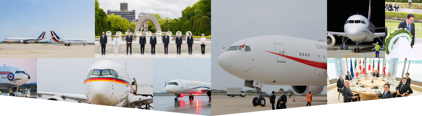 各国首脳を乗せた飛行機が広島空港に大集結！ | 広島空港