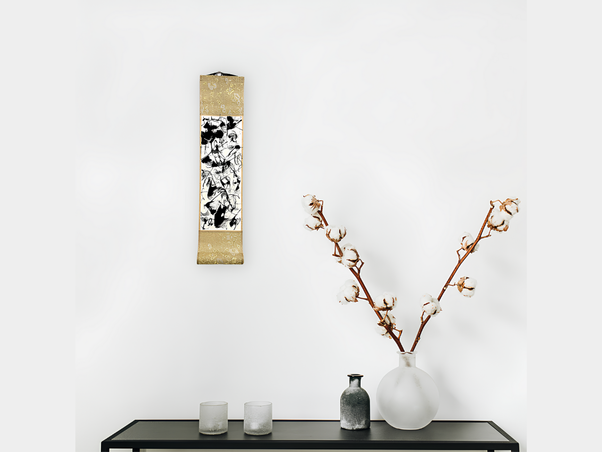 墨アート体験 世界にひとつの掛け軸をつくろう