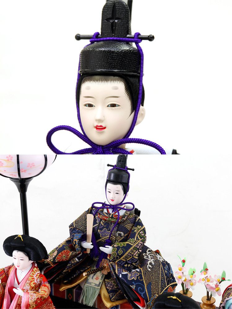 雛人形 衣裳着十五人アクリルケース飾りセット【P88303】 出来る限りの