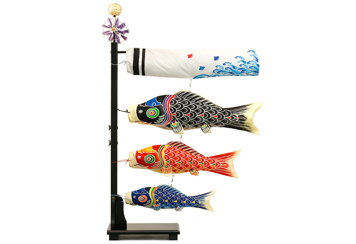 送料無料】室内用鯉のぼり 【C1351A】 羽勇 縁起の良い5色の吹流しに