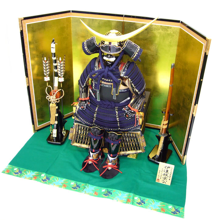 五月人形着用鎧平飾りセット【P91066】インターネット店だけ☆限定販売