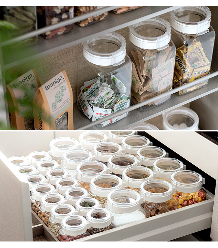 送料無料）＜3個セット＞＜角型 1.1L＞日本製 保存容器 フレッシュ